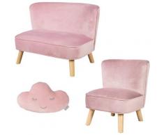 roba® Kindersitzgruppe »Lil Sofa«, (Set, 3-tlg), bestehend aus Kindersofa, Kindersessel und Dekokissen in Wolkenform