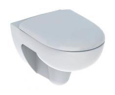 GEBERIT Tiefspül-WC »Renova«, wandhängend, Abgang waagerecht, Set, Wand-WC, Rimfree, weiß