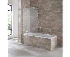 welltime Badewannenaufsatz »Saragossa«, Einscheibensicherheitsglas, (2 tlg), BxH: 100x140cm