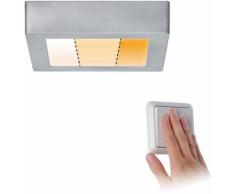 Paulmann LED Deckenleuchte »Carpo LED Panel Warmdimmfunktion eckig 10,2W Chrom matt Metall«, LED Deckenlampe