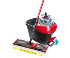 Vileda Bodenwischer-Set »Ultramat XL Turbo Box« (Set, 3-St), ideal für große Flächen, (Stiel, extragroßem Wischbezug, Powerschleuder und Fußpeda)