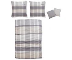 Bettwäsche »Tabea mit GRATIS-Zugabe: 2x Kissenhülle, in Renforcé und Biber (Flanell) Qualität, aus 100% Baumwolle, Größe 135x200 cm und 155x220 cm, sportliche Bettwäsche, Karo Design, Kinder-,Jugend-und Erwachsenenbettwäsche, Winterbettwäsche,...