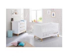Pinolino® Babymöbel-Set »Riva«, (Spar-Set, 2-St., Kinderbett, Wickelkommode), breit, mit Kinderbett und Wickelkommode