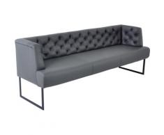 K+W Komfort & Wohnen Polsterbank »Creso«, im modernen Chesterfield-Look, mit schwarzen Kufenfüßen