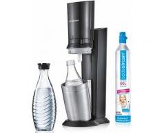 SodaStream Wassersprudler »Crystal 2.0«, (Set, 1 Wassersprudler, 1 Glaskaraffe, 1 Zylinder)