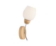 SPOT Light Wandleuchte »Parma Wood«, Naturprodukt aus Eichenholz, Nachhaltig mit FSC®-Zertifikat, Hochwertiger Schirm aus Glas, Made in EU