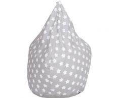 Knorrtoys® Sitzsack »Drop, Grey White Stars«, für Kinder, Made in Europe