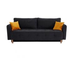 INOSIGN Schlafsofa »Nordic metallic«, mit Federkern und Metallbeinen, Steppung im Sitzbereich