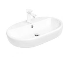 CORNAT Aufsatzwaschbecken »Caspia oval« (Set), mit Armatur