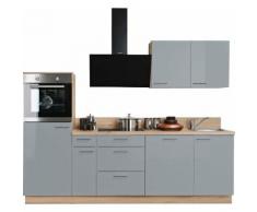 Express Küchen Küchenzeile »Scafa«, ohne E-Geräte, vormontiert, mit Vollauszügen und Soft-Close-Funktion, Breite 260 cm
