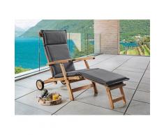 Destiny Polsterauflage »Deckchair«, (1 St), grau, 180 cm Länge