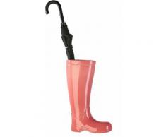 GILDE Schirmständer »Regenschirmständer Stiefel, rosa« (1 Stück), für Regenschirme, Höhe 45 cm, Gummistiefel-Form, aus Keramik