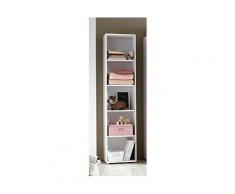 BMG Babyzimmer-Komplettset »Luis«, (Set, 5-St), Bett + Wickelkommode + 2-trg. Schrank + Standregal + Wandboard
