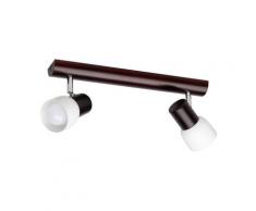 SPOT Light Wandleuchte »Svantje«, Naturprodukt aus Massivholz, Mit flexiblem Spotkopf, Schirm aus Metall, Passende LM E14, Made in EU