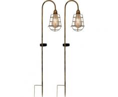näve LED Gartenleuchte »LED Deko - Solar - Erdspieß«, 2er Set