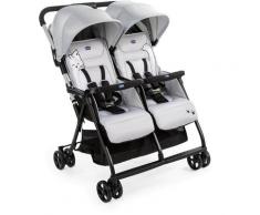 Chicco Zwillingsbuggy »OHlalà Twin, Silver Cat«, Zwillingskinderwagen Kinderwagen für Zwillinge Buggy für Zwillinge Zwillingswagen