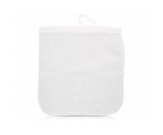 Navaris Passiersieb, Nylon, Nussmilchbeutel Passiertuch 30 x 30cm - feinmaschiges Seiher Küchensieb für z. B. vegane Nussmilch Mandelmilch Joghurt - Feinsieb aus Nylon