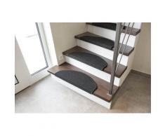 Stufenmatte »Odense«, Andiamo, halbrund, Höhe 9 mm, 100% Sisal, erhältlich als Set mit 2 Stück oder 15 Stück