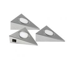 HEITRONIC Unterschrankleuchte »Genua«, Küchenlampe, Küchenbeleuchtung, mit Schalter, Gehäuse aus Edelstahl