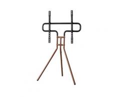 Hama »TV-Stand-Staffelei-Design bis75 Zoll Standfuß höhenverstellbar Walnuss« Halterung, (bis 75 Zoll)