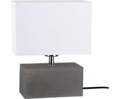 SPOT Light Tischleuchte »STRONG DOUBLE«, Wertige Materialien: echtes Beton und Leuchtenschirm aus Stoff, Naturprodukt - nachhaltig, Trendiges Design, Made in EU