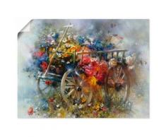 Artland Wandbild »Blumen Schubkarre«, Garten (1 Stück), in vielen Größen & Produktarten -Leinwandbild, Poster, Wandaufkleber / Wandtattoo auch für Badezimmer geeignet
