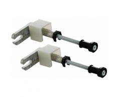 GEBERIT Wand-WC-Befestigung »Duofix«, (Set, 2-St), Wandanker für Einzelmontage