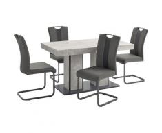 HELA Essgruppe »ROSE«, (Set, 5-tlg), bestehend aus einem Tisch 140-180 cm und 4 Stühlen