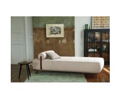 TOM TAILOR Daybett »NORDIC DAYBED PURE«, inklusive Kissenrolle & Lederband, wahlweise mit Bettkasten, Füße in Nussbaum
