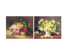 DELAVITA Bild »BURES / Blumen in Vase / Rosenstrauch«