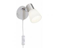 Brilliant Leuchten Wandstrahler, Janna LED Wandspot Zuleitung und Schalter