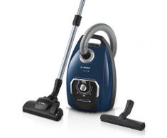 BOSCH Bodenstaubsauger BGB75X494, Serie 8, blau, 650 W, mit Beutel, inkl. Hartbodendüse, extra langes Kabel, leise