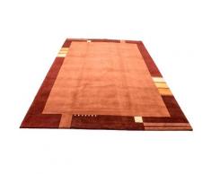 Wollteppich »Nepal Teppich handgeknüpft orange«, morgenland, rechteckig, Höhe 18 mm, handgeknüpft
