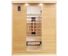 Dewello Infrarotkabine »Pierson Dual-Therm«, BxTxH: 160 x 105 x 190 cm, 50 mm, für bis zu 3 Personen