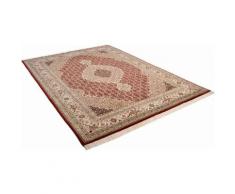 Orientteppich »Mahi Tabriz«, THEKO, rechteckig, Höhe 12 mm, Flor aus 30% Seide, handgeknüpft, mit Fransen, Wohnzimmer