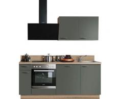 Express Küchen Küchenzeile »Scafa«, ohne E-Geräte, vormontiert, mit Vollauszug und Soft-Close-Funktion, Breite 200 cm