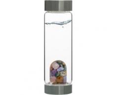 VitaJuwel Wasserkaraffe »Edelsteinflasche ViAFive Elements«, (Amethyst/Chalcedon/verst. Holz/Rosenquarz/Ozean Jaspis)