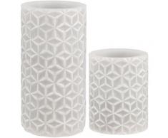Pauleen LED-Kerze »Cosy Ornament« (Set, 2-tlg), Wachskerze Timer Grau