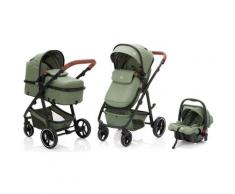 Fillikid Kombi-Kinderwagen »Panther, forest green/melange«, mit Babyschale Kinderwagen