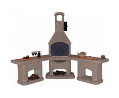 WELLFIRE Grillkamin »Außenküche Nova Quatro«, BxTxH: 188x73x215 cm
