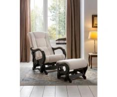 DELAVITA Relaxsessel »Saar«, mit Schaukelfunktion und Schaukelhocker