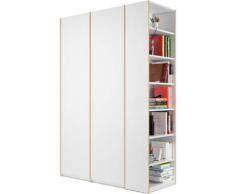 Müller SMALL LIVING Kleiderschrank »Modular Plus Variante 2« inklusive links oder rechts montierbarem Seitenregal