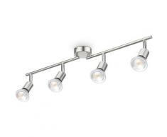B.K.Licht LED Deckenspot »BK_DS1407 LED Deckenleuchte, Schwenkbar, 4.000K neutralweißes Licht«, Schienensystem, 4-flammig, 4x 5W GU10 Leuchtmittel, 4x 400 Lm, Länge: 60,5 cm