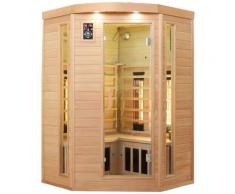 Dewello Infrarotkabine »Lakefield 3«, BxTxH: 140 x 140 x 190 cm, 50 mm, für bis zu 3 Personen