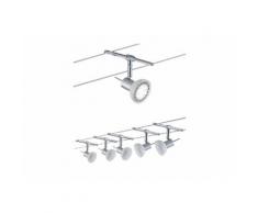 Paulmann LED Deckenleuchte »Seilsystem Sheela Chrom matt mit 5 Spots max. 10W GU5,3«, Seilsystem