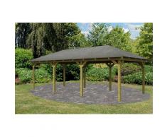 Karibu Holzpavillon »Mailand 2«, BxT: 345x695 cm