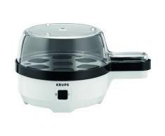 Krups Eierkocher F23370 Ovomat Spezial, Anzahl Eier: 7 St., 350 W, inkl. Wasser-Messbecher mit Eierstecher, Herausnehmbarer Eierhalter, Signalton, Weiß/Schwarz