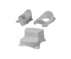 keeeper Töpfchen »Stars, grau«, (Set, 3-tlg), Kinderpflege-Set - Töpfchen, Toilettensitz und Tritthocker Made in Europe