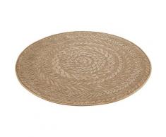Teppich »Almendro«, NORTHRUGS, rund, Höhe 6 mm, In-und Outdoor geeignet, Sisal Optik, Wohnzimmer, Balkon, Terrasse, Robust, Pflegeleicht, Flachgewebe