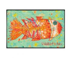 Fußmatte »Funky Fish«, wash+dry by Kleen-Tex, rechteckig, Höhe 7 mm, Fussabstreifer, Fussabtreter, Schmutzfangläufer, Schmutzfangmatte, Schmutzfangteppich, Schmutzmatte, Türmatte, Türvorleger, In- und Outdoor geeignet, waschbar